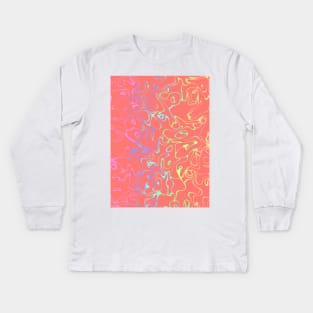 CORAL Abstract Kids Long Sleeve T-Shirt